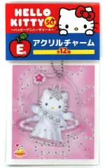 【中古】キーホルダー ハローキティ(1999年) アクリルチャーム 「Happyくじ ハローキティ 50th～ハッピーアニバーサリー★～」 E賞