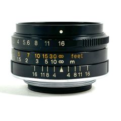 コニカ KONICA UC-HEXANON (L) 35mm F2 (黒鏡筒) レンジファインダーカメラ用レンズ 【中古】