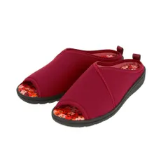 ☆ ワイン ☆ L(24～24.5cm) ☆ Pansy パンジー 6665 リラックスサンダル サンダル レディース つっかけ パンジー おしゃれ 歩きやすい 室内履き ルームシューズ オフィスサンダル 外履き スリッパ S M L サイズ ブラック 黒