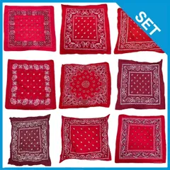 バンダナ ビンテージ VINTAGE ヴィンテージ 小物 アクセサリー 小物 卸 ペイズリー クレジット メンズ レディース 総柄 0414 F   300 p00/