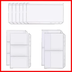 【在庫わずか】名刺ファイル 手帳用リフィル 半透明3種類 リフィル リフィル リフィル メモ帳 バイブルサイズ バイブルサイズ 6穴システム手帳用 A6 10枚セット YFFSFDC