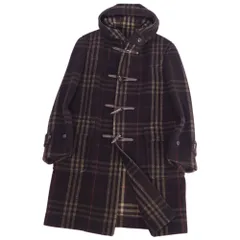 美品 バーバリー ロンドン BURBERRY LONDON コート ダッフルコート チェック ウール アウター メンズ L ブラウンのサムネイル
