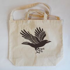 三本足の八咫烏 キャンバス ポケット付 ショルダー / トート 2WAY 厚手 バッグ【 ARTEMISIA 】Yatagarasu, the Three-Legged Crow TOTE TEE 631904