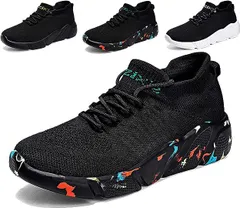 シューズ メンズ スニーカー レディース スポーツシューズ ランニングシューズ 運動靴 黒 スリッポン ウォーキングシューズ トレーニング カップル 靴 ジョギング 厚底 幅広 カジュアル 超軽量 通気 大きい 人気 滑り止 男女兼用tachuan01