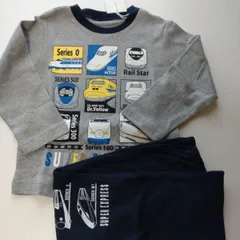 728  部屋着 パジャマ 新幹線 長袖 新品未使用品100cm  110cm 120cm 130cm