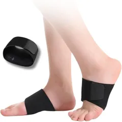 Capprecier 土踏まず 足裏 サポーター 足弓サポート ウォーク インソール 理学療法士オススメ ブラック 足用アーチサポーター 扁平足 立ち仕事 フリーサイズ 男女兼用