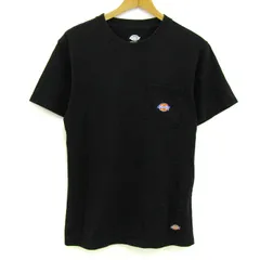 ディッキーズ 半袖Ｔシャツ コットン100% ワンポイントロゴ トップス 黒 メンズ Mサイズ ブラック Dickies 【中古】