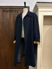 BURBERRY(バーバリー ) 正規品 ネイビー シングル トレンチコート
