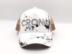 イベント限定品 新品 CRONO クロノ ペイントメッシュキャップ ホワイト イカスミ エギング カンジインターナショナル