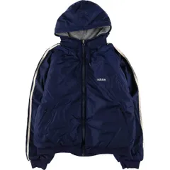 古着 80~90年代 アディダス adidas リバーシブル バックロゴ 中綿パーカー パファージャケット メンズM相当 ヴィンテージ/eaa507240