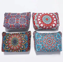 エスニック　曼荼羅　幾何学模様　ネイティブ柄　大判ポーチ