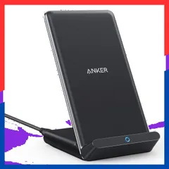 【数量限定】iPhone 16シリーズ / Qi認証 15シリーズ ワイヤレス充電器 / Stand 14シリーズ Galaxy 10 各種対応 PowerWave 最大10W出力 Anker (ブラック)