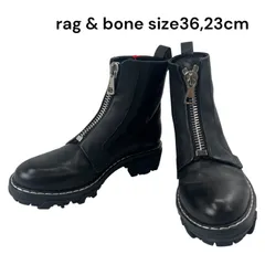 極美品　ラグアンドボーン　rag & bone　レザー　ジップアップ　ショートブーツ　36、23cm レディース S5S139のサムネイル