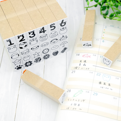 【選べるデザイン150種類以上！】ミニスタンプ（手帳、スケジュール帳、ふせん、メモ帳に！）