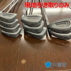 ゴルフクラブ（アイアン3～9、S、P）セット R06-039 配送不可、現地引取のみ、リユース品
