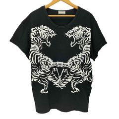 오니츠카 타이거 ONITSUKA TIGER S/S 타이거 프린트 T셔츠 레이디스 JPN:M
