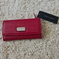 TOMMY HILFIGER トミーヒルフィガー 長財布 コインケース付き④赤