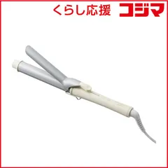 【 新品 未開封 】   アイリスオーヤマ カールアイロン micola ミコラ 32mm 90℃～180℃ 海外対応 交流(コード)式 オフホワイト HIR-MC102-W 未使用 送料無料のサムネイル