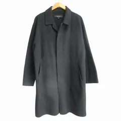 ダナキャランニューヨーク DKNY ウール ステンカラ―コート ロング 比翼 黒 ブラック Mのサムネイル