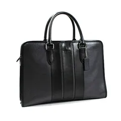 極美品✨coachブリーフケース　ビジネスバッグF72308 レザー　黒グレー COACH/コーチ】 ボンド F72308 2WAYショルダー＆ハンドバッグ