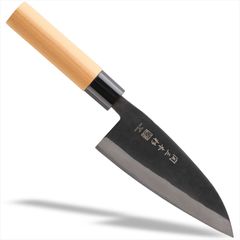 【自分だけの一本へ 黒打ちシリーズ】関の刃物 黒打ち和包丁 出刃包丁 150mm 両刃 和包丁 家庭用 炭素鋼
