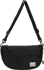 GRANVEL ショルダーバッグ メンズ カジュアル ナイロン 大容量 軽量 斜め掛け(ブラック)