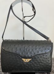 最高級オーストリッチショルダー２WAYバッグ　KKLK　フルポイント　ブラック　エクセルヒューマン社購入　美品　限定品　レディースおしゃれ上品