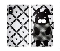 [iPhone11 Pro] iPhone16 Pro ケース スカラー スマホケース 手帳型 iPhone16 Plus ケース アイフォン16 15 14 13 12 11 スマホカバー 全機種対応 手帳 ScoLar ラビル ハート モノクロ風 かわいい