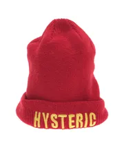 HYSTERIC GLAMOUR ヒステリックグラマー ロゴ刺繍ニットキャップ レッド サイズ：Fのサムネイル