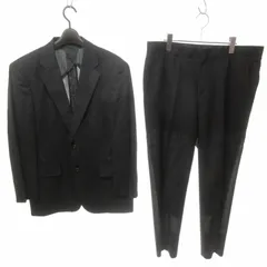 2024年最新】スーツ メンズスーツ ビジネススーツ 黒 シャドー  