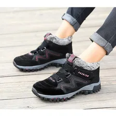 スニーカー スノーシューズ 裏ボア ショートブーツ ローカット 暖かい メンズ レディース 男女兼用 スノーブーツ ムートンブーツ 防寒 撥水加工qiji16