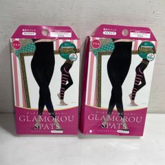 ★お値下げ！　格安！　YB-LAB. 新品未使用品！　GLAMOROU SPATS グラマラスパッツ　ストライプ　着圧スパッツ　ハイウェストタイプ　王道着圧インナー　プラス　×2箱セット　0.38kg ★