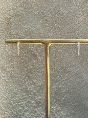 ポンテヴェキオ K18YG ダイヤモンド0.05ct×2 フープピアス