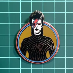 デヴィッド・ボウイ　OUTSIDEアウトサイドツアー　ピンバッジ　正規品 デヴィッド・ボウイ OUTSIDEアウトサイドツアー ピンバッジ 正規