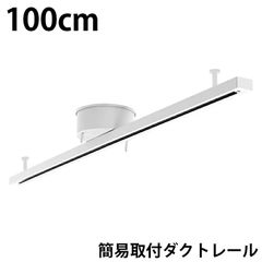 訳あり ダクトレール 100cm 1m 白 レールライト ライティングダクトレール 簡易取付