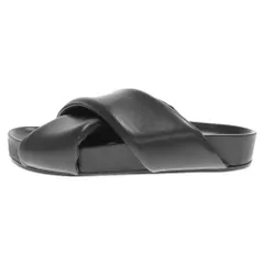 JIL SANDER (ジルサンダー) 22SS クロス ストラップ スライド サンダル ブラック JI32501Dのサムネイル