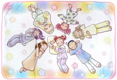 【中古】抱き枕カバー・シーツ 集合 ブランケット 「楽天コレクション おジャ魔女どれみ」 S-1賞