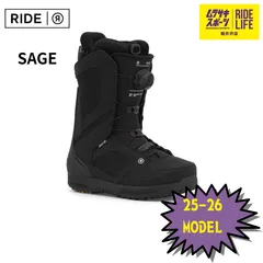 【ムラスポ公式】RIDE　ライド　SAGE（ブラック） 25-26　NEW　レディース　スノーボード　ブーツのサムネイル