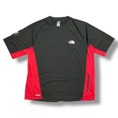 THE NORTH FACE × UNDERCOVER TrailRun Tee トレイルランTシャツ カットソー ザノースフェイス アンダーカバー コラボ NT02406UC ブラック×レッド L 96993A5