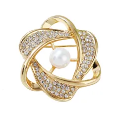 【数量限定】胸飾り アクセサリー ビジネス ジャケット フォーマル スーツ 結婚式 人工パールブローチ 卒業 山茶花ブローチ 入学 ブローチ 七五三 DRASAWEE(JP) お宮参り