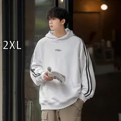 [2XL]メンズ ファッション 服  オシャレ シンプル 大人 かっこいい 大きいサイズ ストリート 紳士服 フード スウェットシャツ アメリカン ヘビーウェイト スーツ パーカー 服 ジャケット