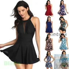 【美品・未使用新品】ワンピース水着 オールインワン レディース ビキニ ボタニカル柄 花柄 夏 女性 可愛い 体型カバー 海水浴 旅行 夏休み 水遊び プール 水泳