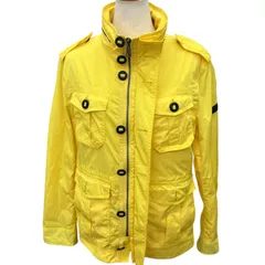 186005 現状品 BURBERRY BLACK LABEL バーバリーブラックレーベル ジャケット S 黄色 ノバチェック レディース