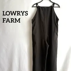 lowrysfarmローリーズファーム黒ブラックオールインワンサロペットフリー