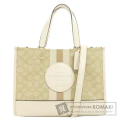 COACH コーチ C8448 デンプシー シグネチャー 2WAY ハンドバッグ キャンバス レザー レディース