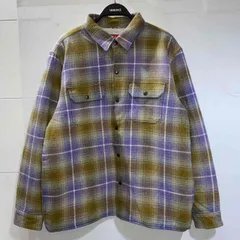 Supreme シアリングラインドフランネルシャツ S ブルー（マルチカラー） Supreme シアリングラインドフランネルシャツ S ブルー（マルチ