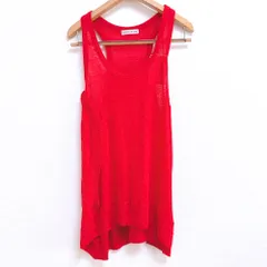ツモリチサト TSUMORI CHISATO タンクトップ 麻 ピンク 2サイズ 817995のサムネイル