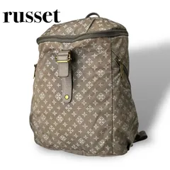 【美品】russet ラシット リュックサック レディース ナイロン レザー シンプル カジュアル 総柄  5085