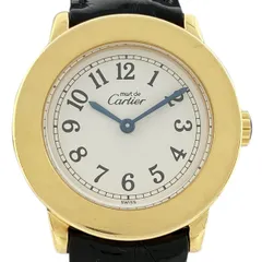 【Cartier】カルティエ マストロンド　ヴェルメイユ　ローマン 1801 925 クォーツ/tm07454md