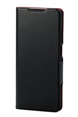 【人気商品】TPU 耐衝撃 薄型 レザー 衝撃吸収 手帳型 カバー マグネット ケース MOTOROLA ブラック g24 moto PM-R241PLFUBK エレコム